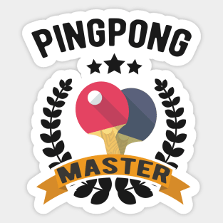 Pingpong Master Sticker